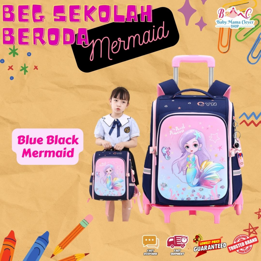 beg sekolah roda bag school bag beg sekolah perempuan school bag ...