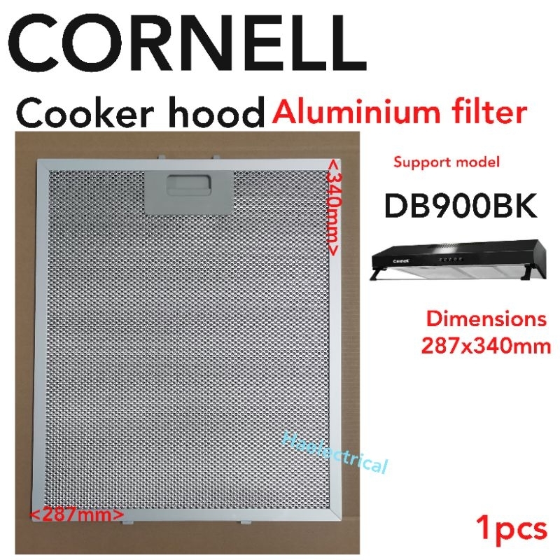 CORNELL Cooker hood aluminium filter DB900BK Shopee Malaysia