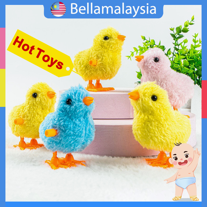 Bella Cute Little Chicken Wind Up Jumping Stuffed Toys for Kids