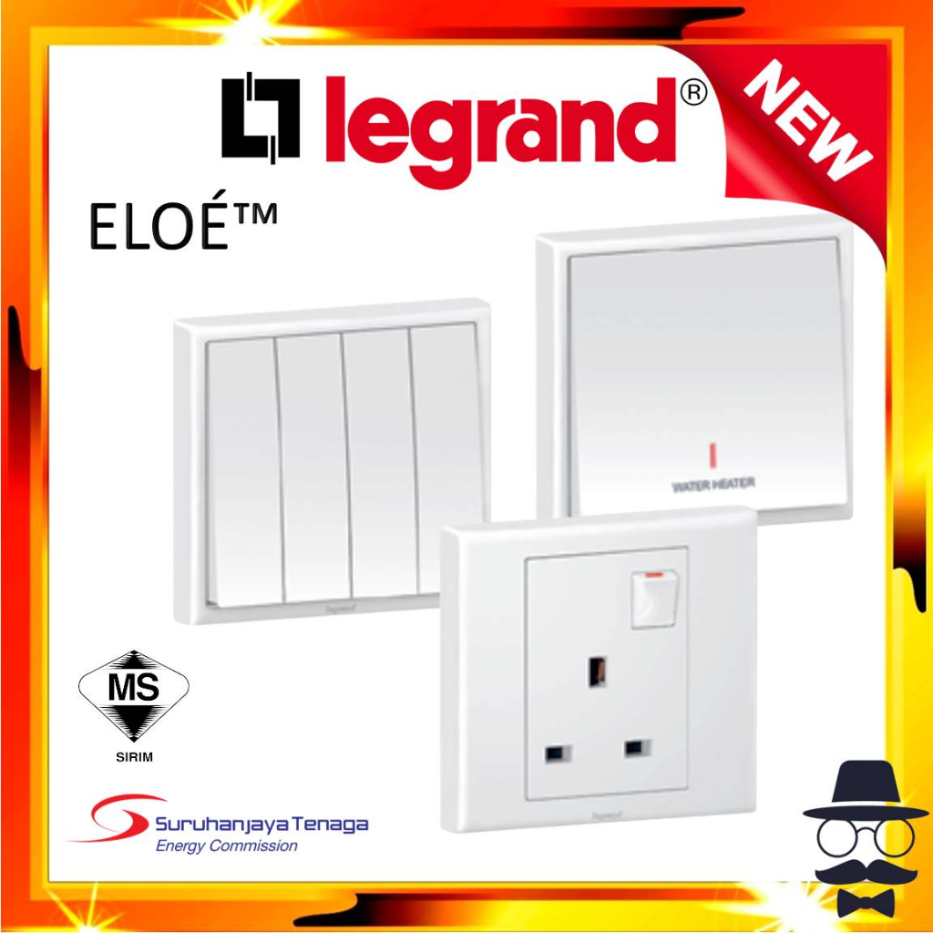 LEGRAND Eloe Series Switch & Socket Outlet / Suis Soket Shopee Malaysia