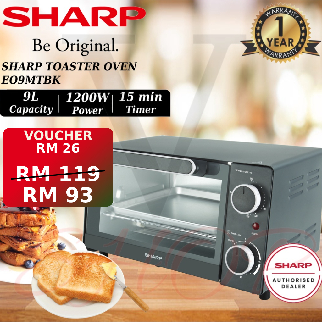 SHARP 9L TOASTER OVEN EO9MTBK Shopee Malaysia