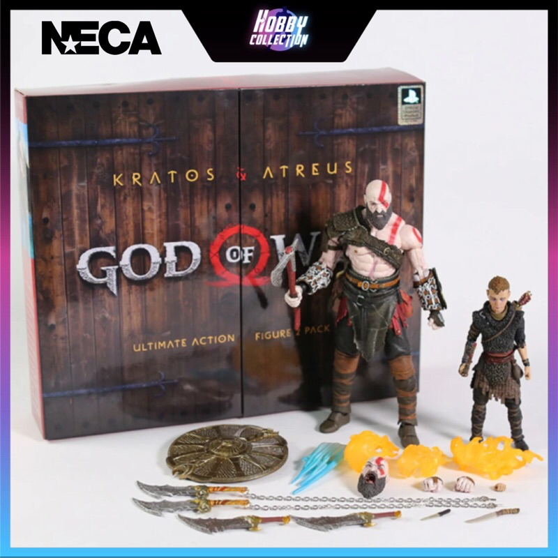 God Of War Kratos & Atreus Ultimate Action Figure 2 Pack Original NECA