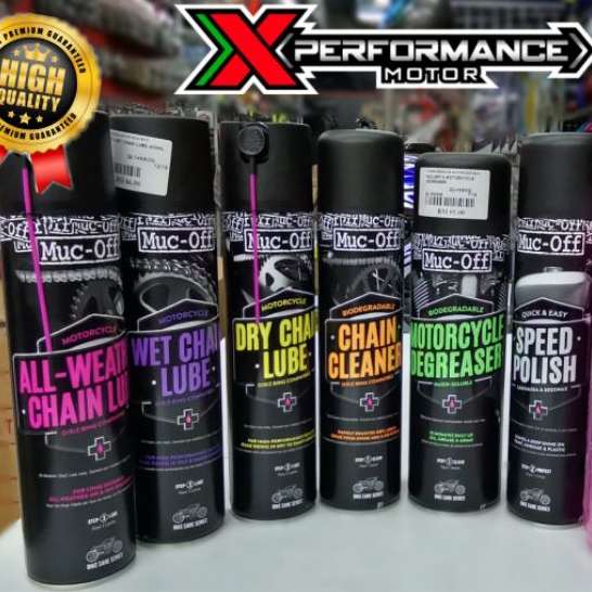 MUCOFF MOTORCYCLE Degreaser / [Dry/Wet] Chain Lube / Chain Cleaner