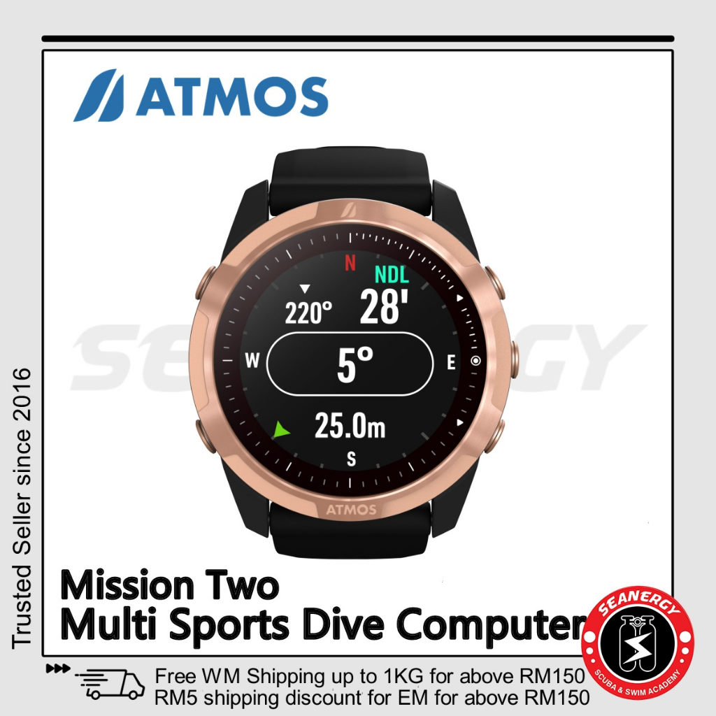 【Free Shipping】Atmos Mission Two Dive Computer Atmos Mission 2 Multi