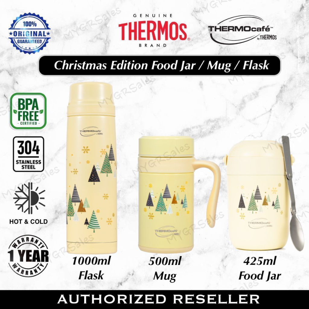 Thermos Thermocafe Christmas Edition Food Jar / Mug / Flask (Original