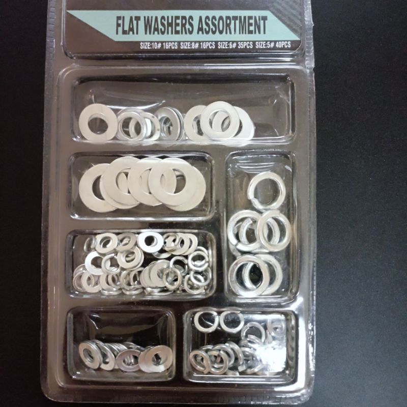 107pcs Flat Washer Nut Iron Washer Gaskets size m10 m8 m6 m5 house