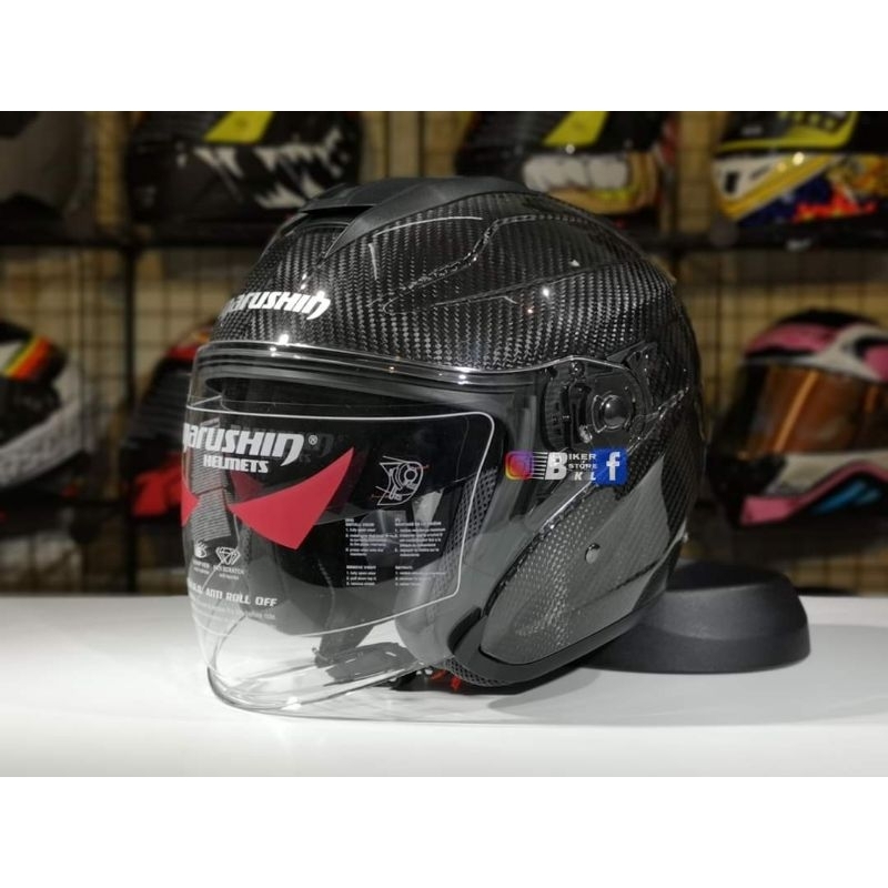 Original Marushin L11 3K Carbon Helmet From Japan Shopee Malaysia