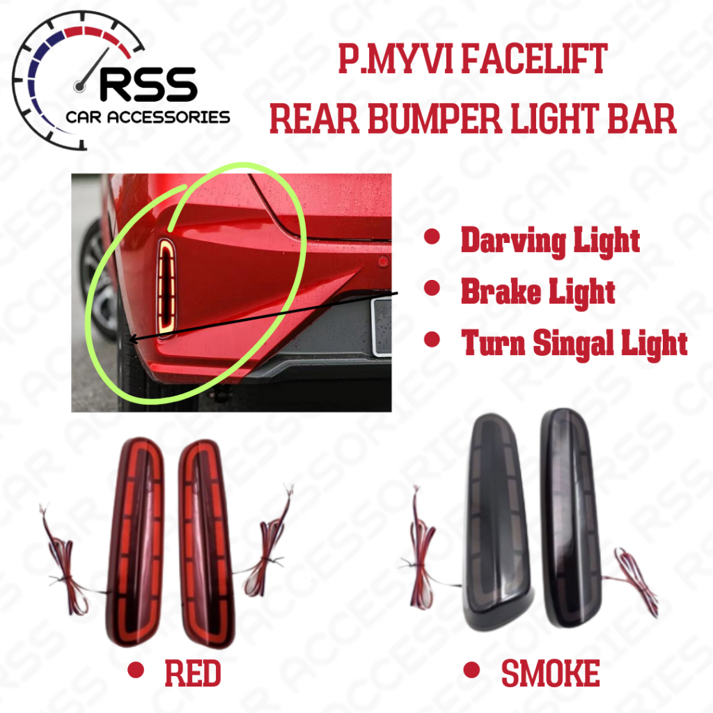 Perodua Myvi MG3 FL 2022 2023 Facelift Model Reflector lamp LED tail