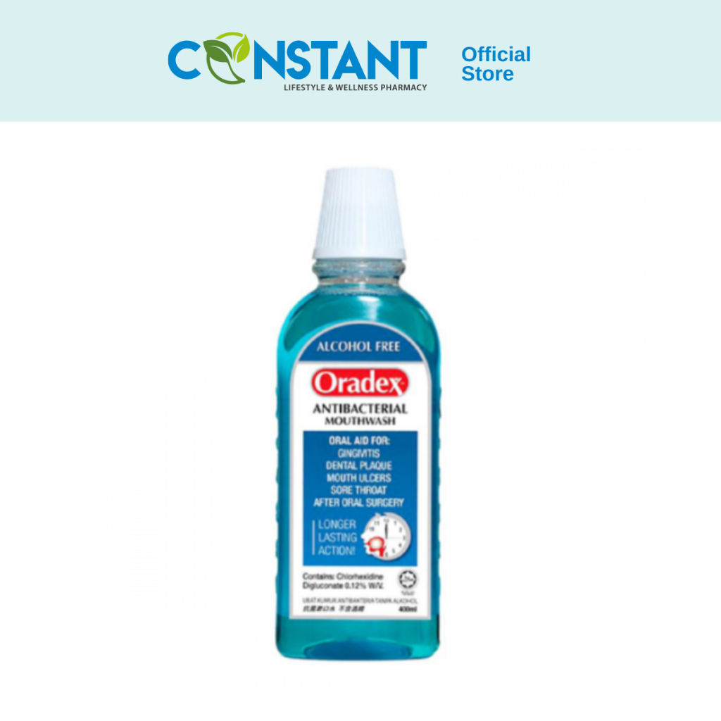 Oradex Antibacterial Mouthwash 400ml Shopee Malaysia