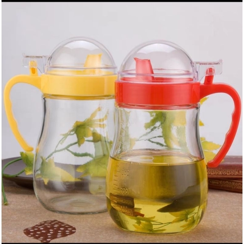 (Ready Stock) Kitchen Glass Cooking Oil Storage Jar 550ML | Shopee Malaysia