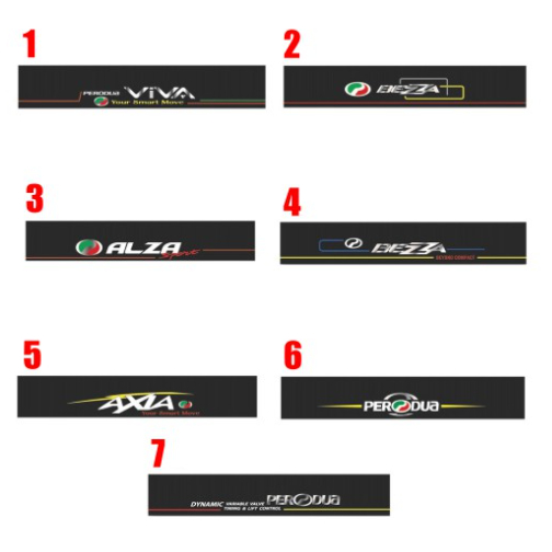 PERODUA AXIA BEZZA VIVA ALZA FRONT WINDSCREEN STICKER | Shopee Malaysia