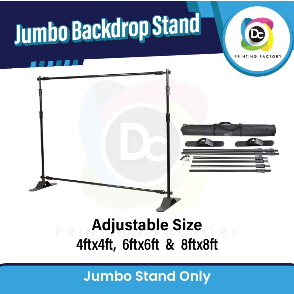 Jumbo Backdrop Banner Stand / Jumbo Backdrop Banner Stand + Printing ...