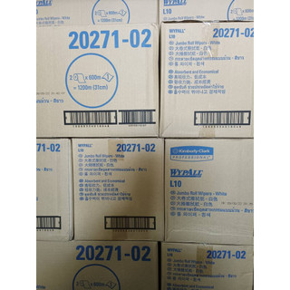 WYPALL® L10 Jumbo Roll Wipers 20271 - 2 rolls x 600m/ Wypall 20271-02 ...