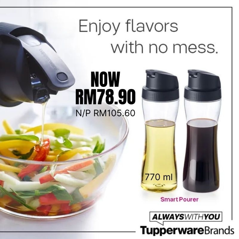 Smart Pourer TUPPERWARE (Bekas Minyak/Kicap) | Shopee Malaysia