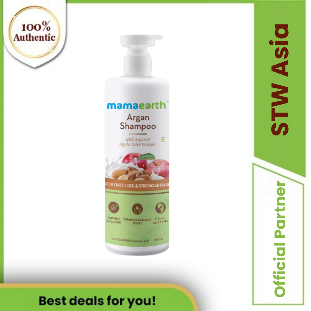 Mamaearth Argan Shampoo with Argan and Apple Cider Vinegar for FrizzFree and Stronger Hair
