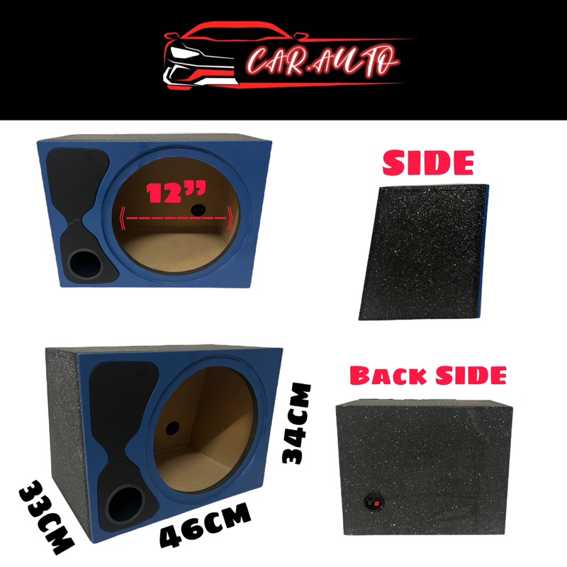 Subwoofer Box 12”inch PVC Quality Single BOX Woofer Box Speaker Box