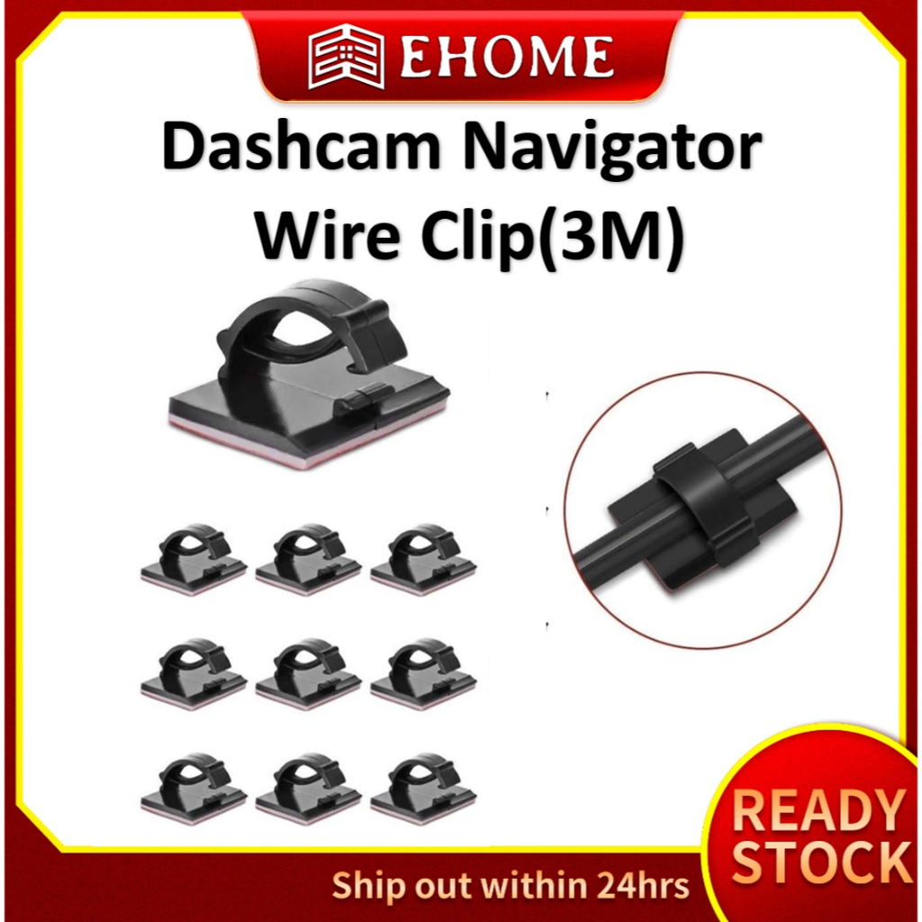 Dashcam Navigator Wire Clip (3M) Shopee Malaysia