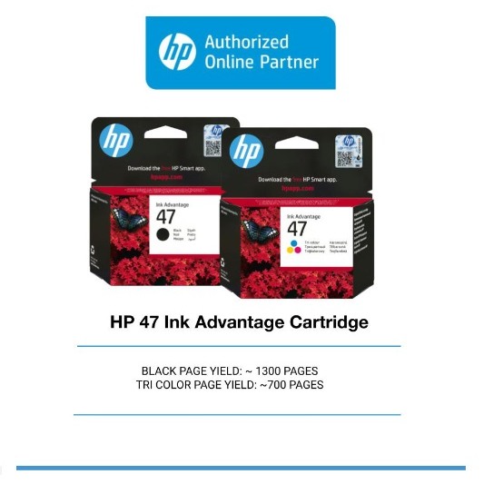 HP 47 Original Ink Advantage Cartridge | Shopee Malaysia
