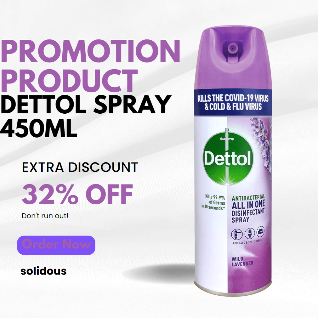 Dettol Disinfectant Spray Lavender 450ml Solidous Shopee Malaysia 5905