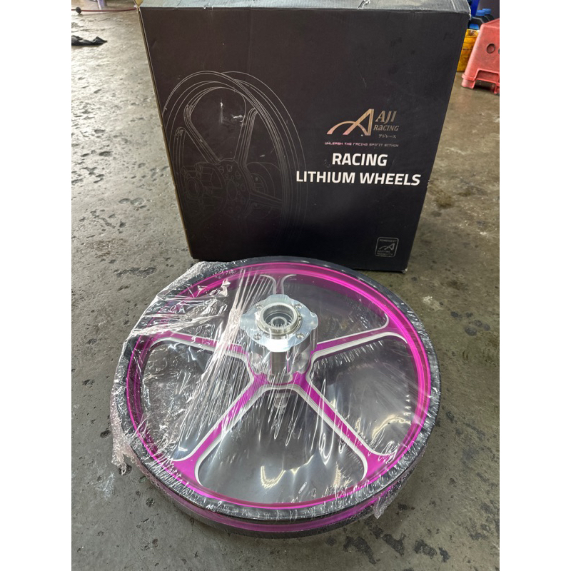 Rim Belakang Aji Racing Custom Fg505 Y15 Y16 1.60X17 UNGU PURPLE ...