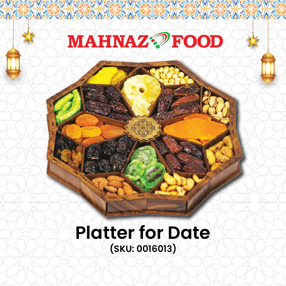 MAHNAZ FOOD PLATTER OF DATES RAYA GIFT BOX SET HAMPER SET PUASA