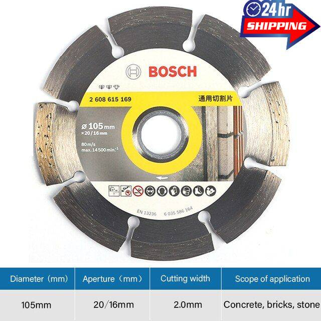 Bosch Universal Diamond Cutting Disc 105mm 4" Wall Tile Concrete Grinder Disc Shopee Malaysia