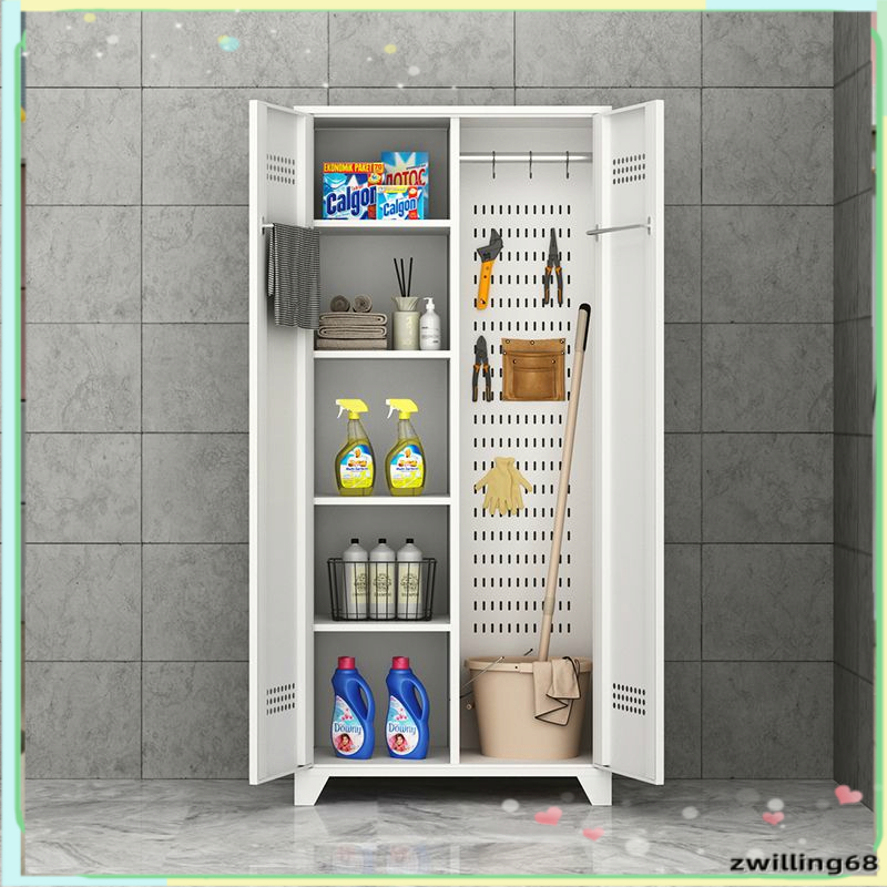 All-steel cleaning cabinet hole cabinet partition storage cabinet ...