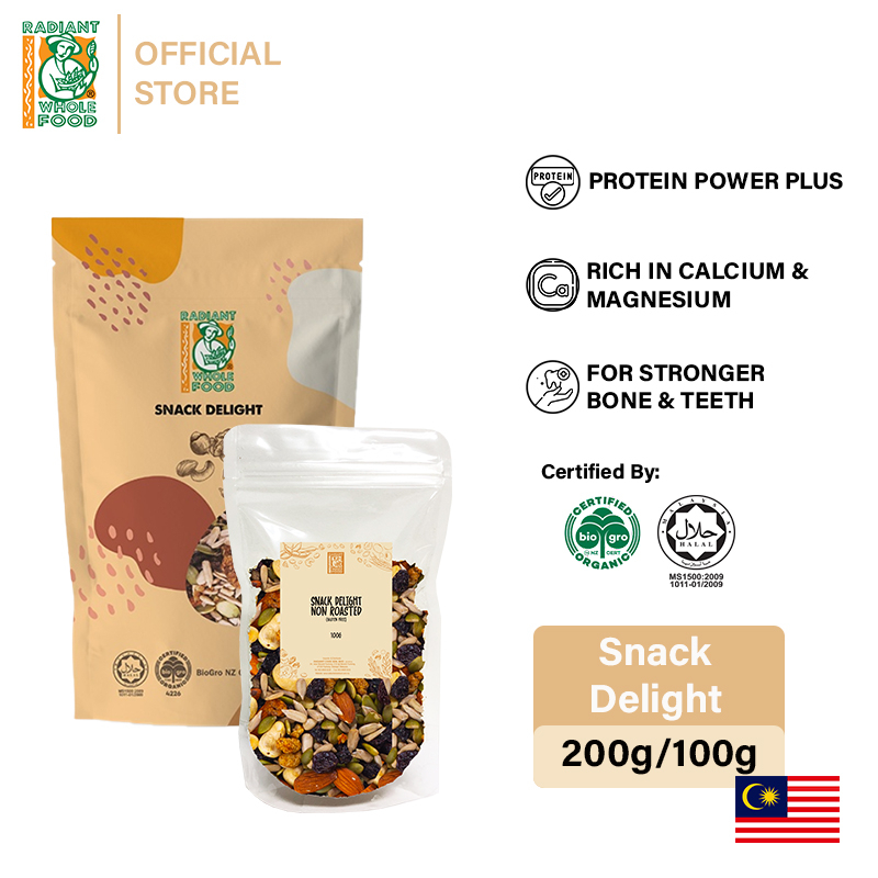 Radiant Snack Delight, Non Roasted Mixed Nuts (Gluten Free) Shopee