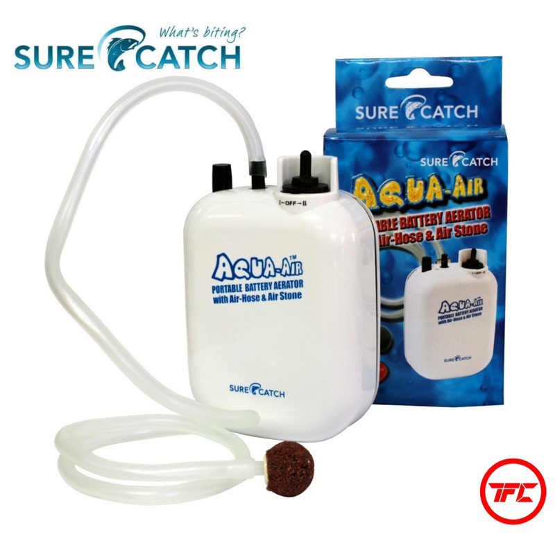 SureCatch Aqua Air Portable Battery Aerator Air Pump Oxygen Fishing Live  Bait