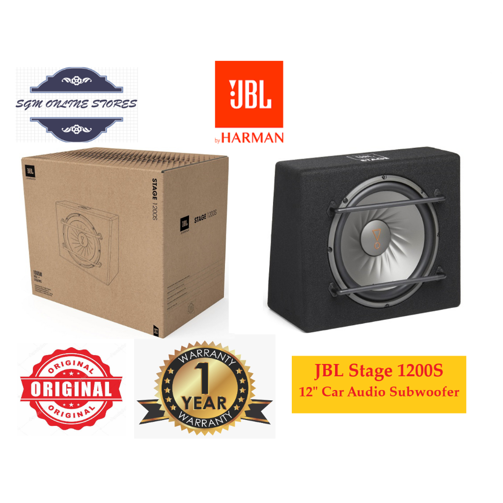 JBL Stage 1200S 12inch Car Audio Subwoofer Sealed Enclosure 1000watts Peak / Woofer Shopee