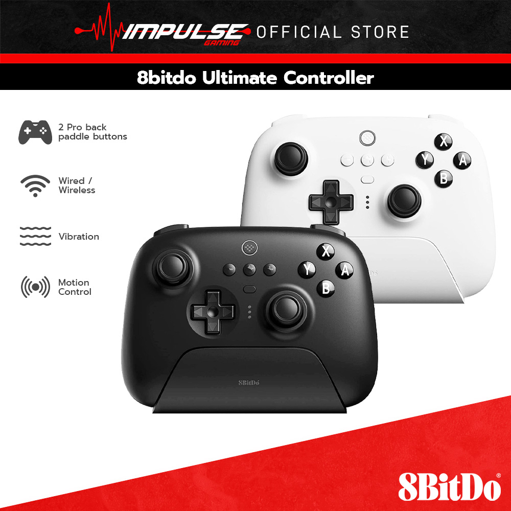 8BitDo Ultimate Bluetooth Controller w/Charging Dock Wired/Wireless for