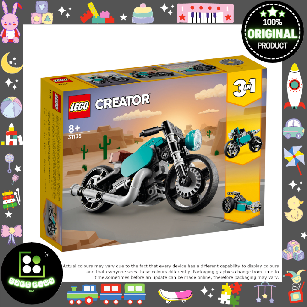 LEGO Creator 31135 Vintage Motorcycle | Shopee Malaysia