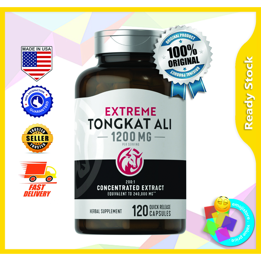 Piping Rock Tongkat Ali Longjack 1200 Mg Per Serving 120 Quick Release Capsules Shopee 1476