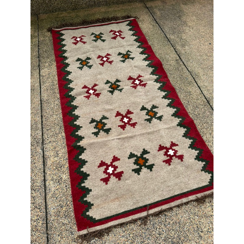 Handmade Persian Tribal Wool Rug 200x100cm Carpet bedroom kitchen ...