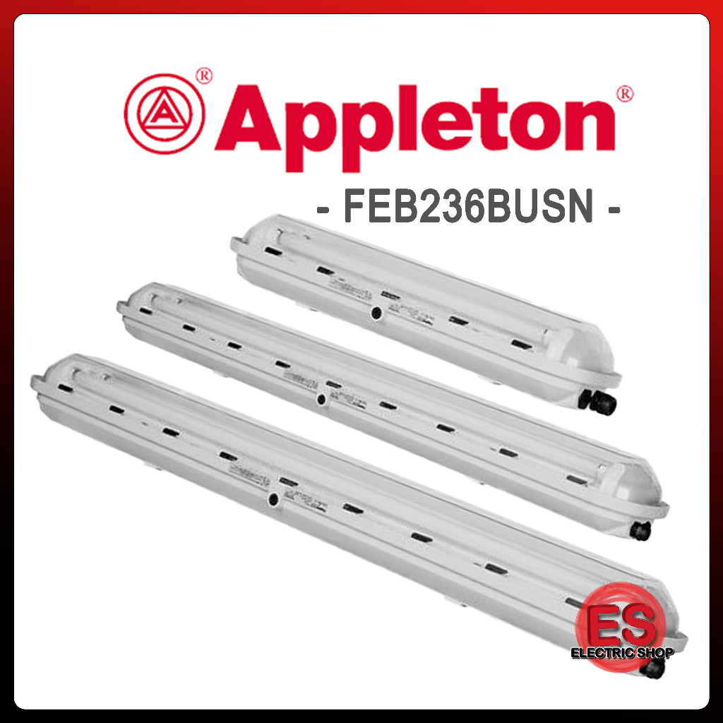 Fluorescent Light Fittings Twin 36 Watts Lamps Explosion Proof LightingZone ATX FEB236BUSN