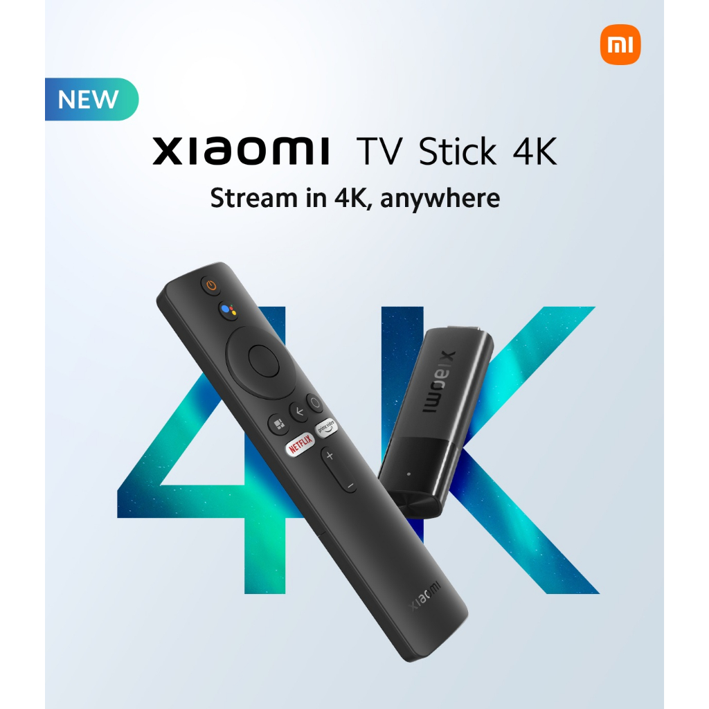 New Arrival] Global Version Xiaomi Mi TV Stick 4K Android 11.0 Portable 4K  Streaming Media 2GB 8GB Multi Language TV Dongle