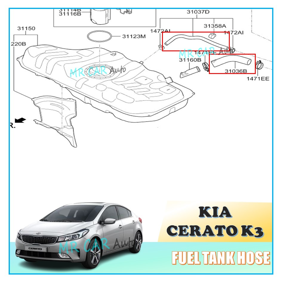 KIA CERATO K3 FUEL TANK HOSE (ORIGINAL) Shopee Malaysia