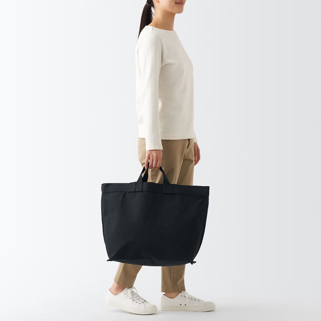 MUJI Canvas Double Handle Tote Bag | Shopee Malaysia