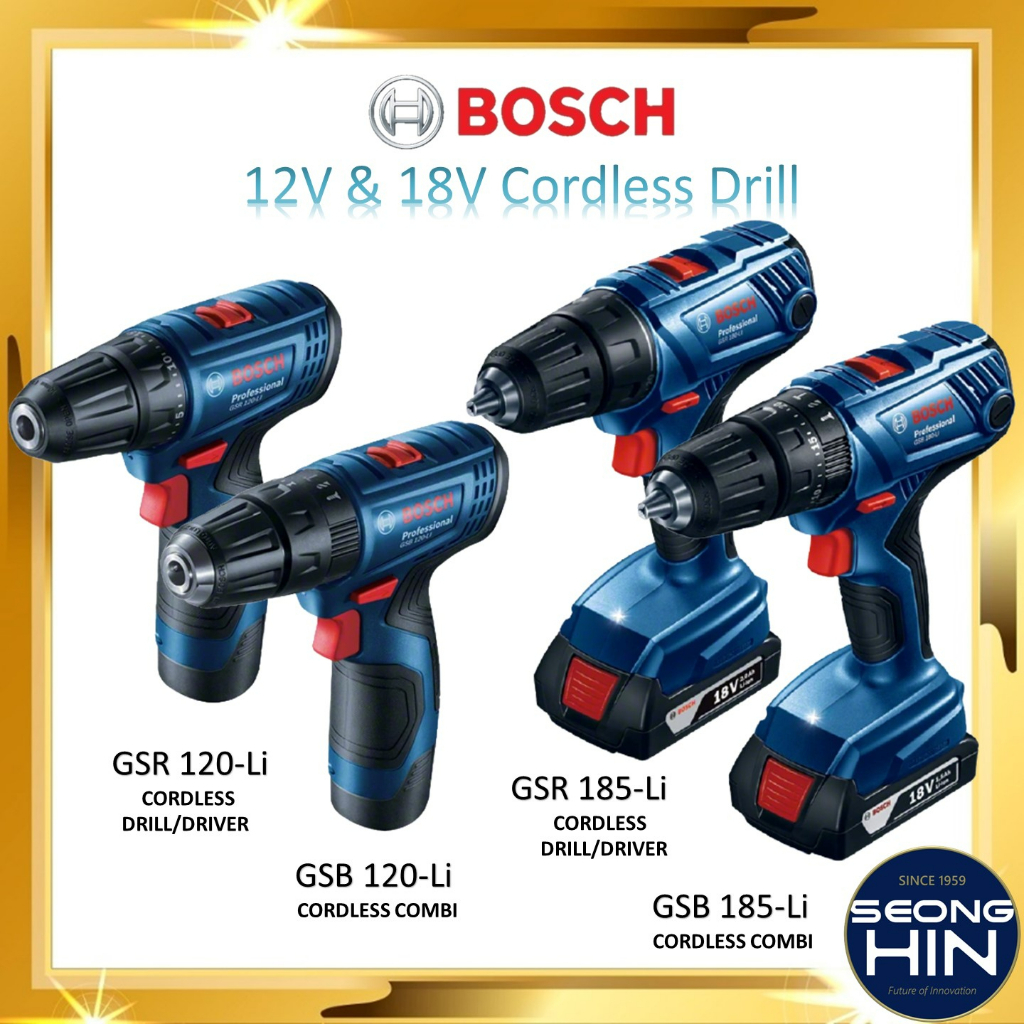 BOSCH GENUINE GSB GSR 12V 18V CORDLESS IMPACT DRILL DRIVER