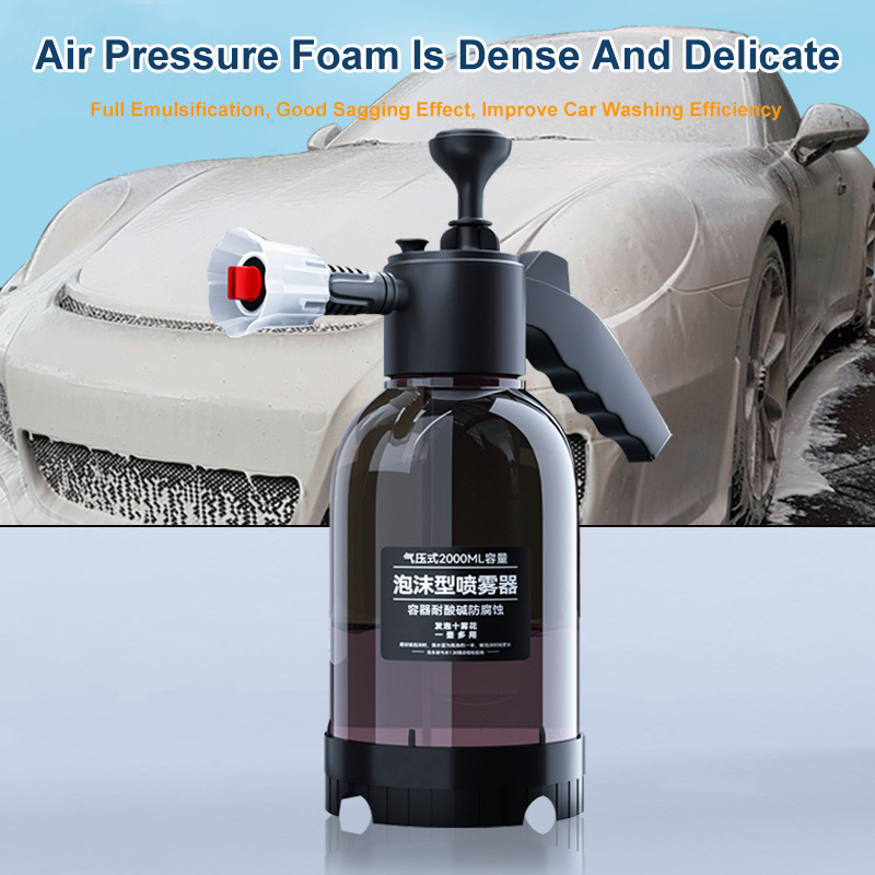 2L Foam Sprayer Car Wash Hand-held Foam Watering Can Air Pressure