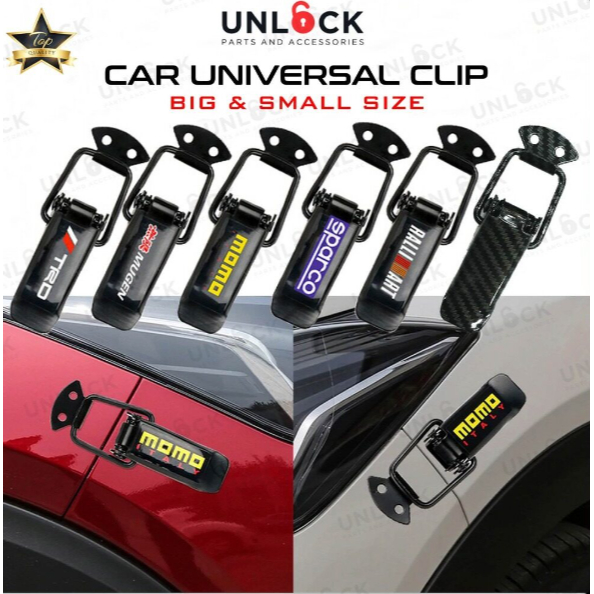 Universal Bumper Clip Titanium Carbon Chrome Rainbow rear clip