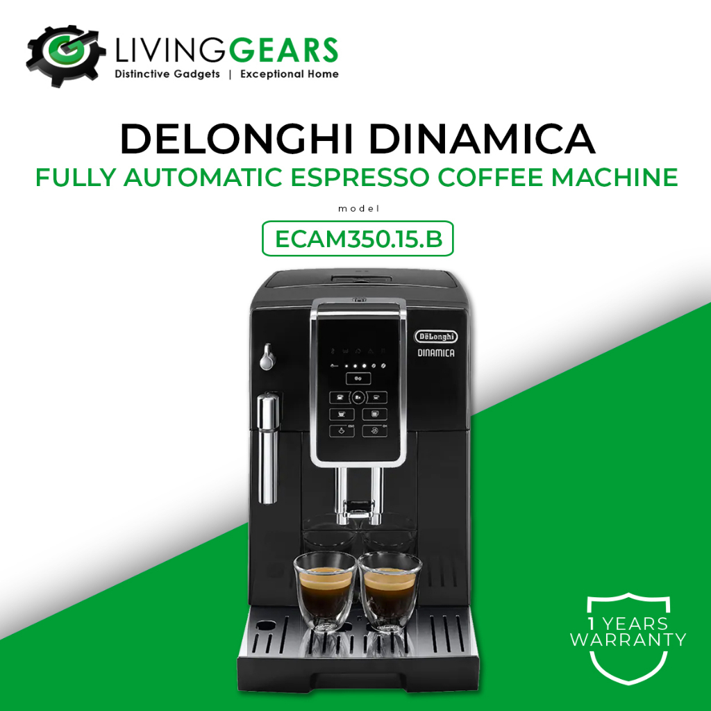 Delonghi Dinamica Fully Automatic Espresso Coffee Machine (ECAM350.15.B