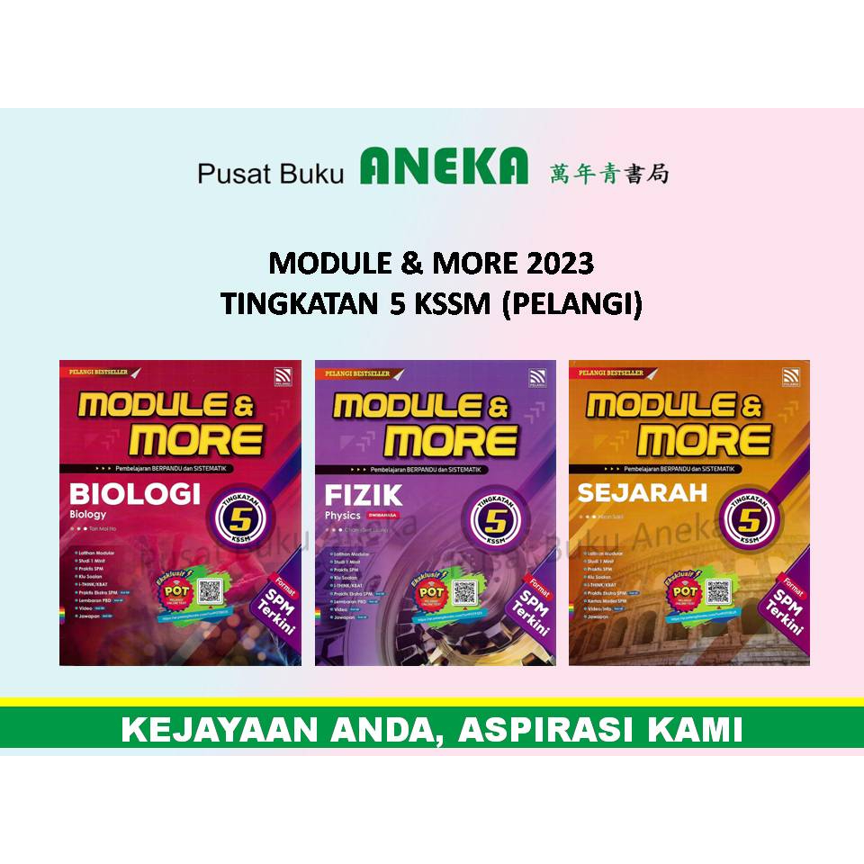 {ANEKA} MODULE & MORE 2023 TINGKATAN 5 KSSM (PELANGI) | Shopee Malaysia