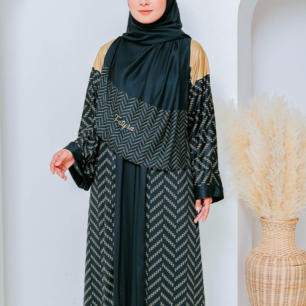 Abaya Ryanna Milano Fabrico Light Cooling Kaftan Long Inner Cardigan ...