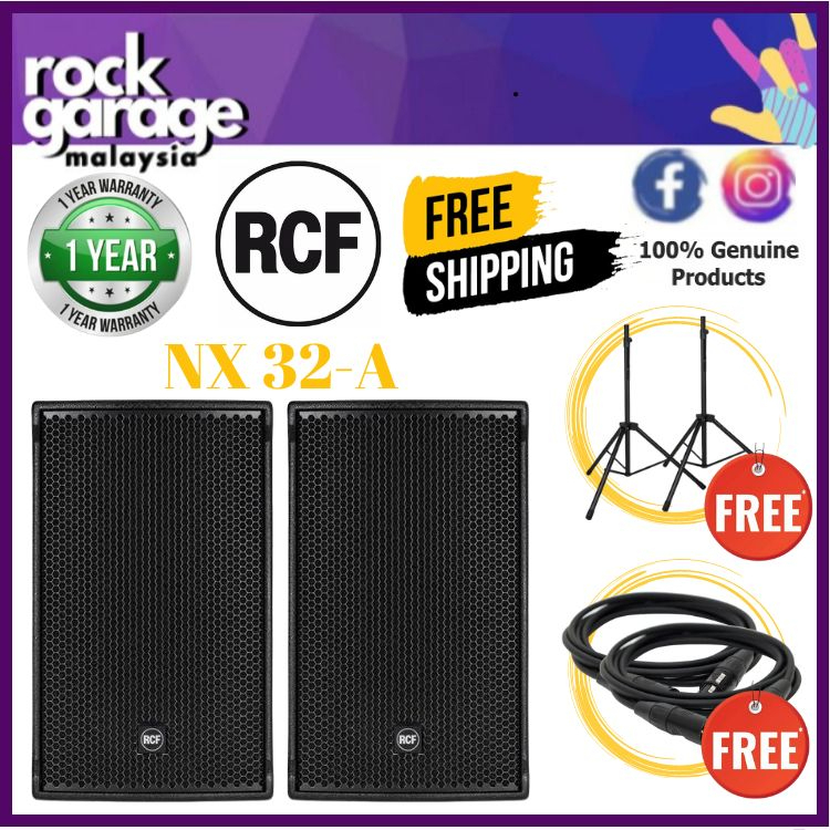 RCF NX 32a Active Two Way Multipurpose Speaker With Speaker Stand And