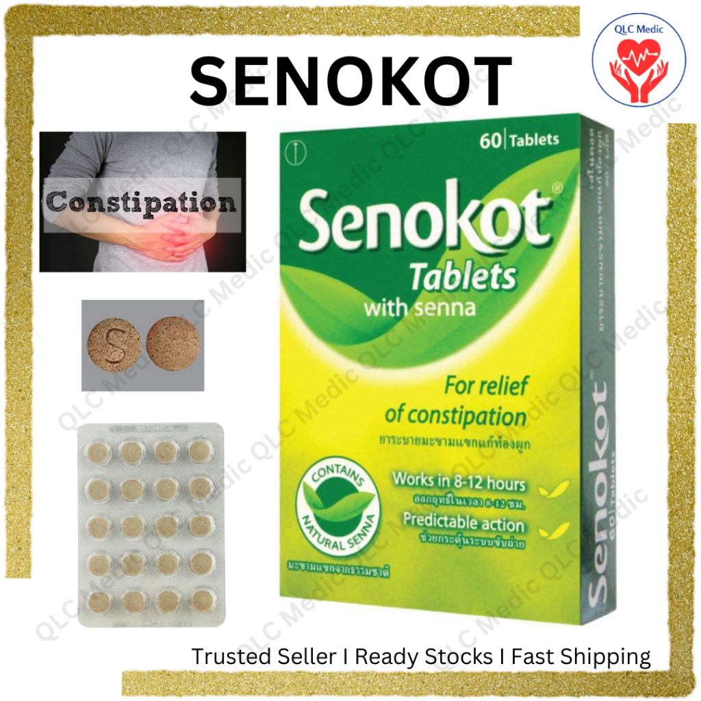 Senokot With Senna 20 And 60 Tablets For Relief Of Constipation Shopee Malaysia