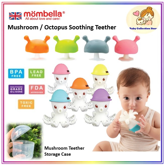 [Original] Mombella Mushroom/Octopus Baby Teether | Shopee Malaysia