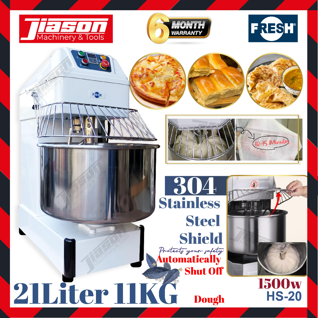 FRESH HS-20 / HS20 21L Dough Spiral Mixer 1500W | Shopee Malaysia