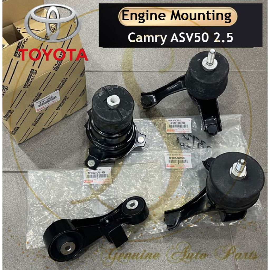 (100% ORIGINAL) TOYOTA CAMRY ASV50 2.5 ENGINE MOUNTING SET 12363-0V140 ...