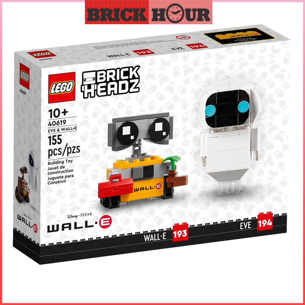 Lego Brickheadz 40619 Eve And Wall E Shopee Malaysia